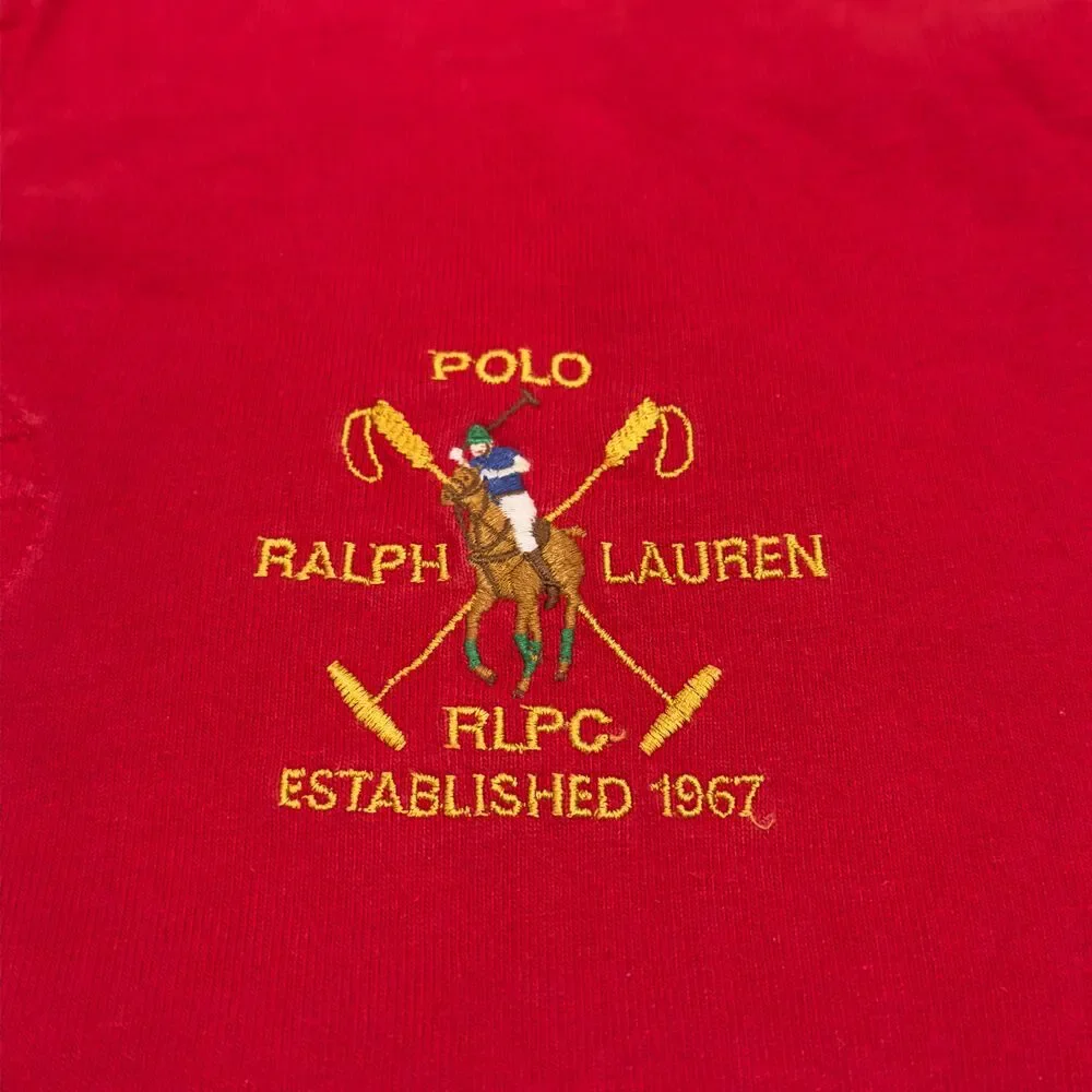 Polo Ralph Lauren RLPC Club Big Pony Men's Polo Shirt X-Large Orange Cotton Knit